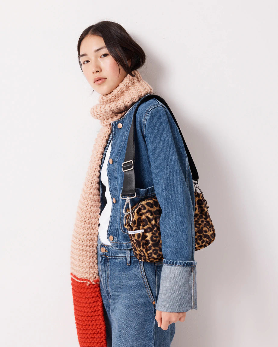 North Star Clutch | Leopard Velvet