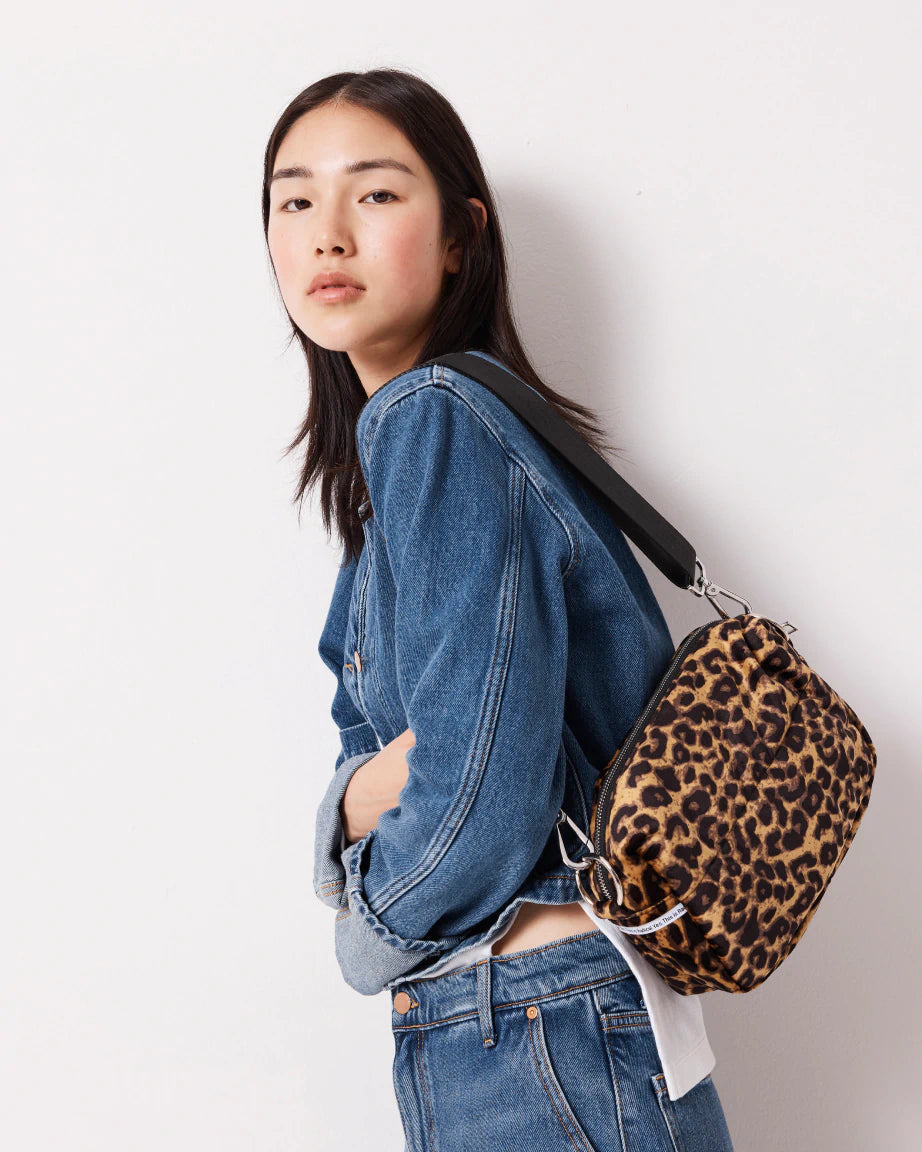 North Star Clutch | Leopard Velvet
