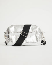 North Star Leather Clutch | Silver Crush