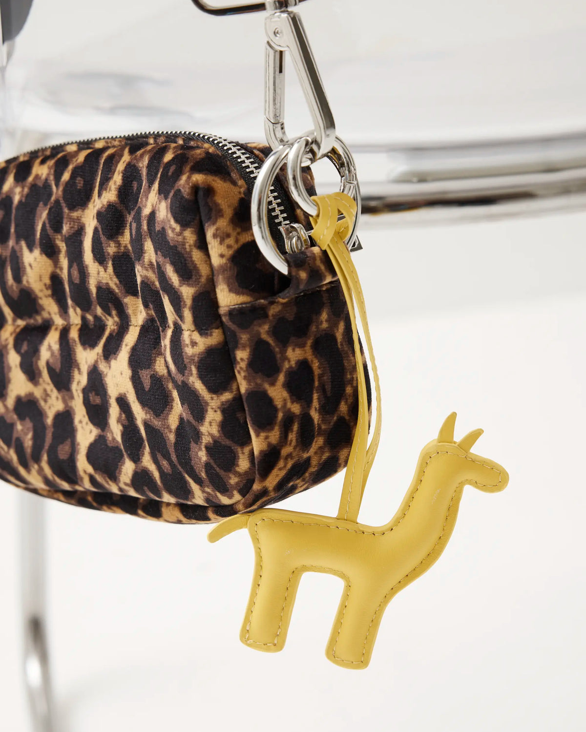 Llama Leather Bag Charm | Yellow