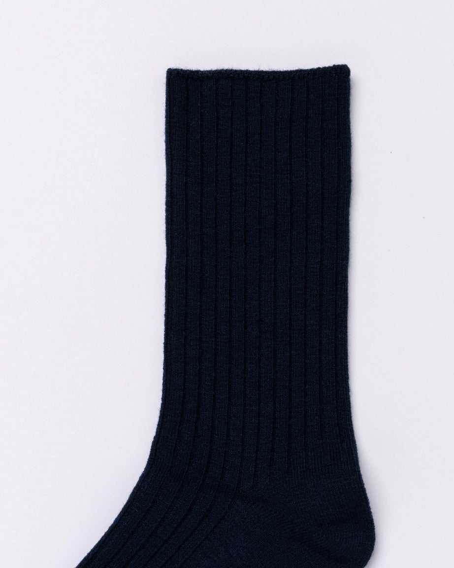 Chusette 100% Premium Wool Seamless Socks | Navy Blue