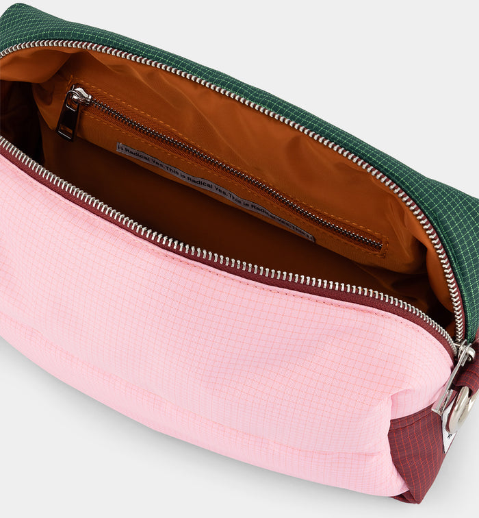 North Star Nylon Clutch | Green Tri Colour