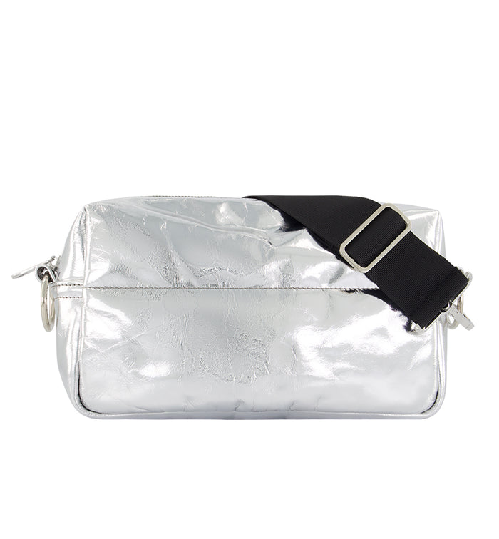 North Star Leather Clutch | Silver Crush