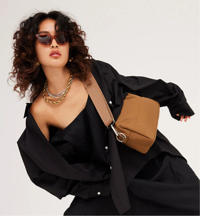 North Star Nylon Clutch Bag Bronze