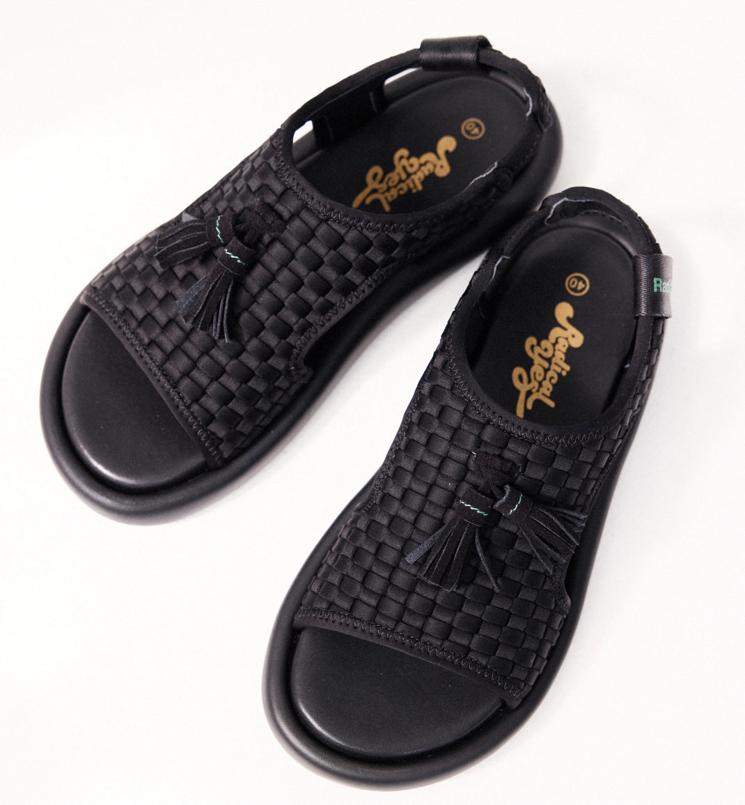 On Purpose Neoprene Woven Sandal | Black