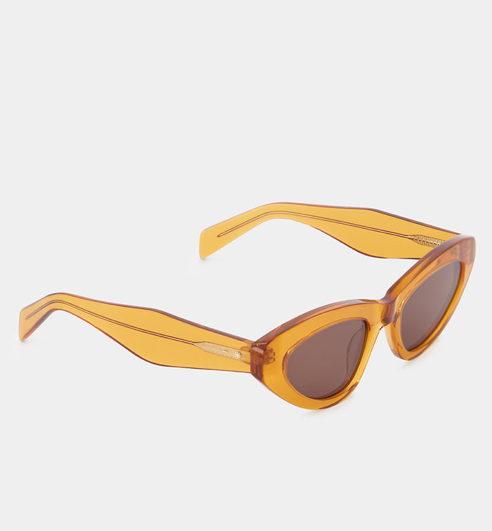 Cosmos Keeper Acetate Sunglasses | Burnt Orange with Smokey Brown Lens