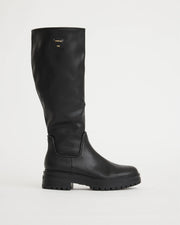 Patience Leather Zip Up Tall Boot | Black