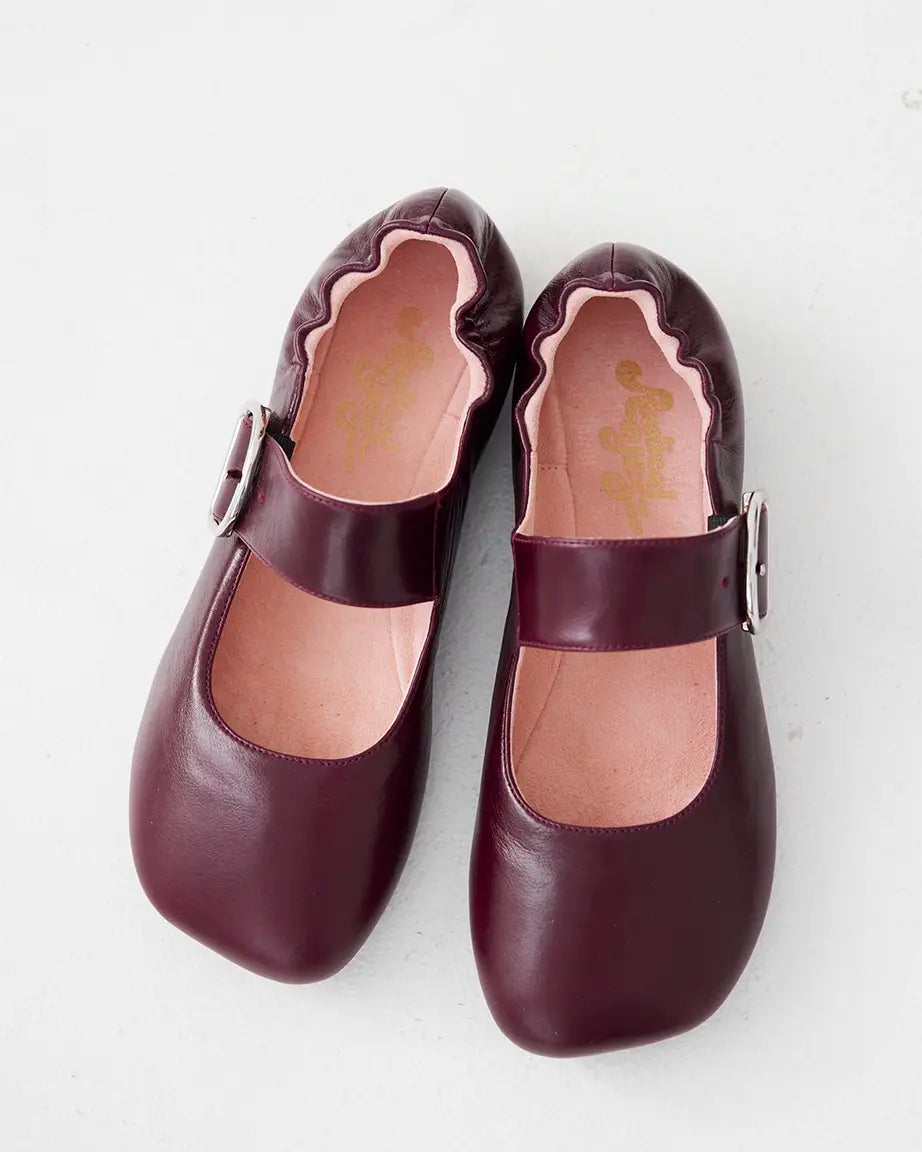 Petit Palais Buckle Shoe | Burnished Plum