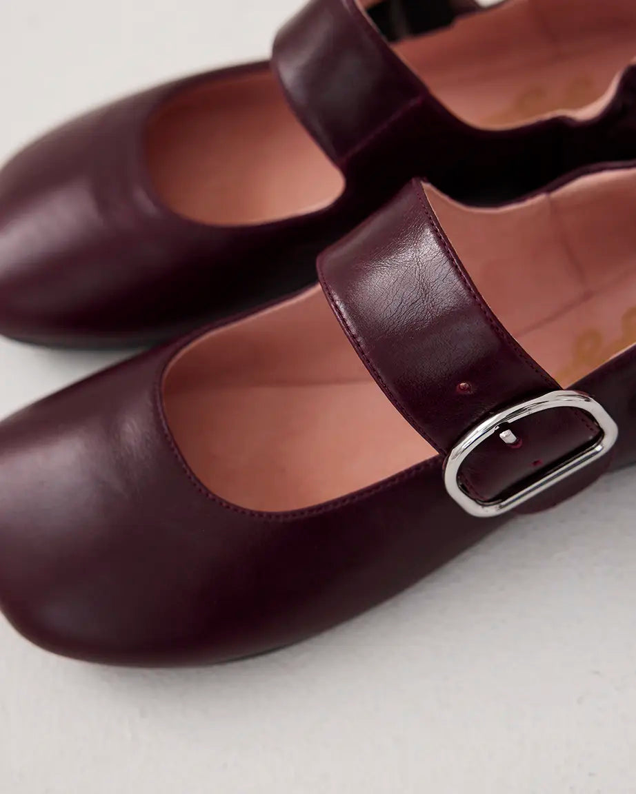 Petit Palais Buckle Shoe | Burnished Plum