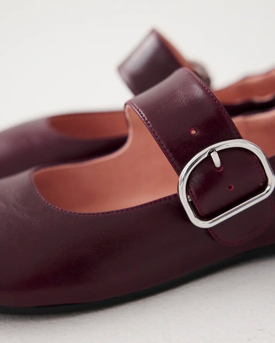 Petit Palais Buckle Shoe | Burnished Plum