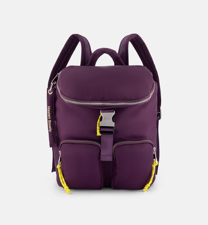 Pack the Stars Recycled Nylon Backpack | Midnight Plum