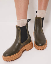 Reni Leather Chelsea Boots with Overstitch Detail | Pickle
