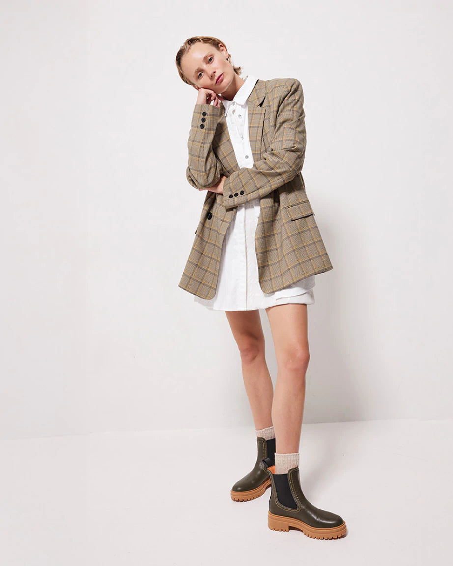 Reni Leather Chelsea Boots with Overstitch Detail | Pickle