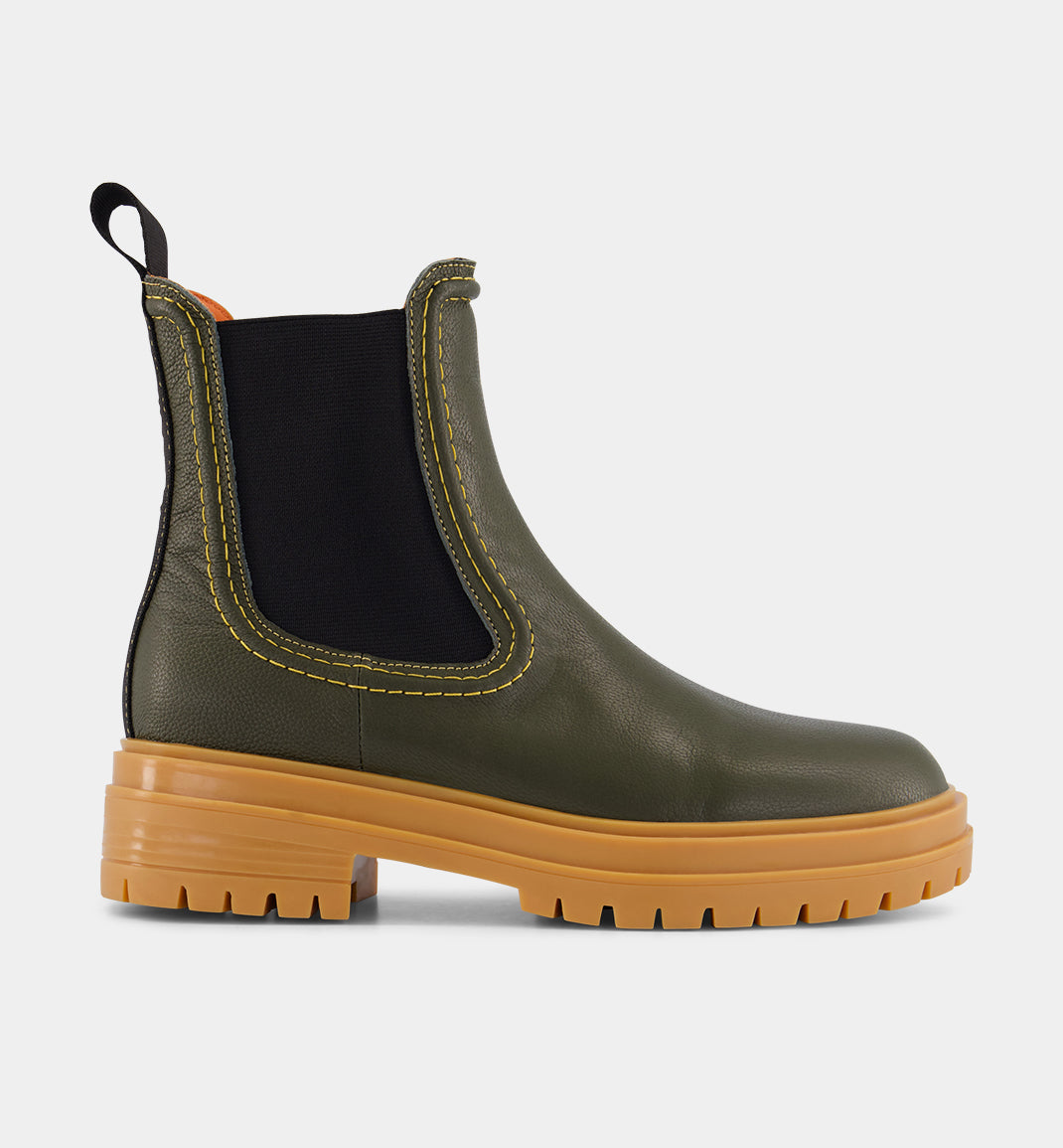 Reni Leather Chelsea Boots with Overstitch Detail | Pickle