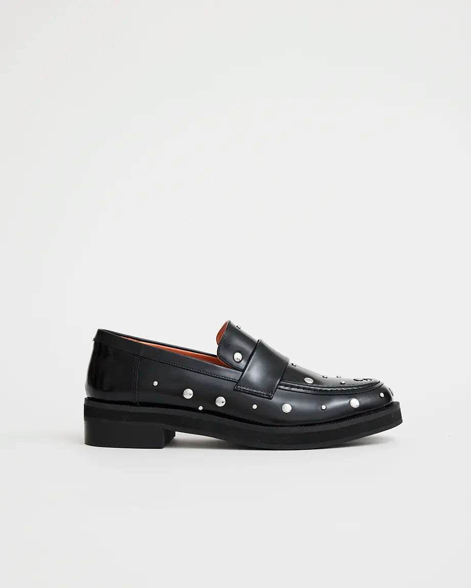 Saint Germain Modern Loafer | Black Stud