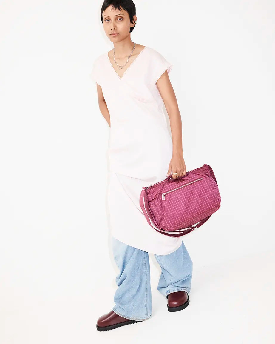 Arco Traveller Bag | Plum Stripe
