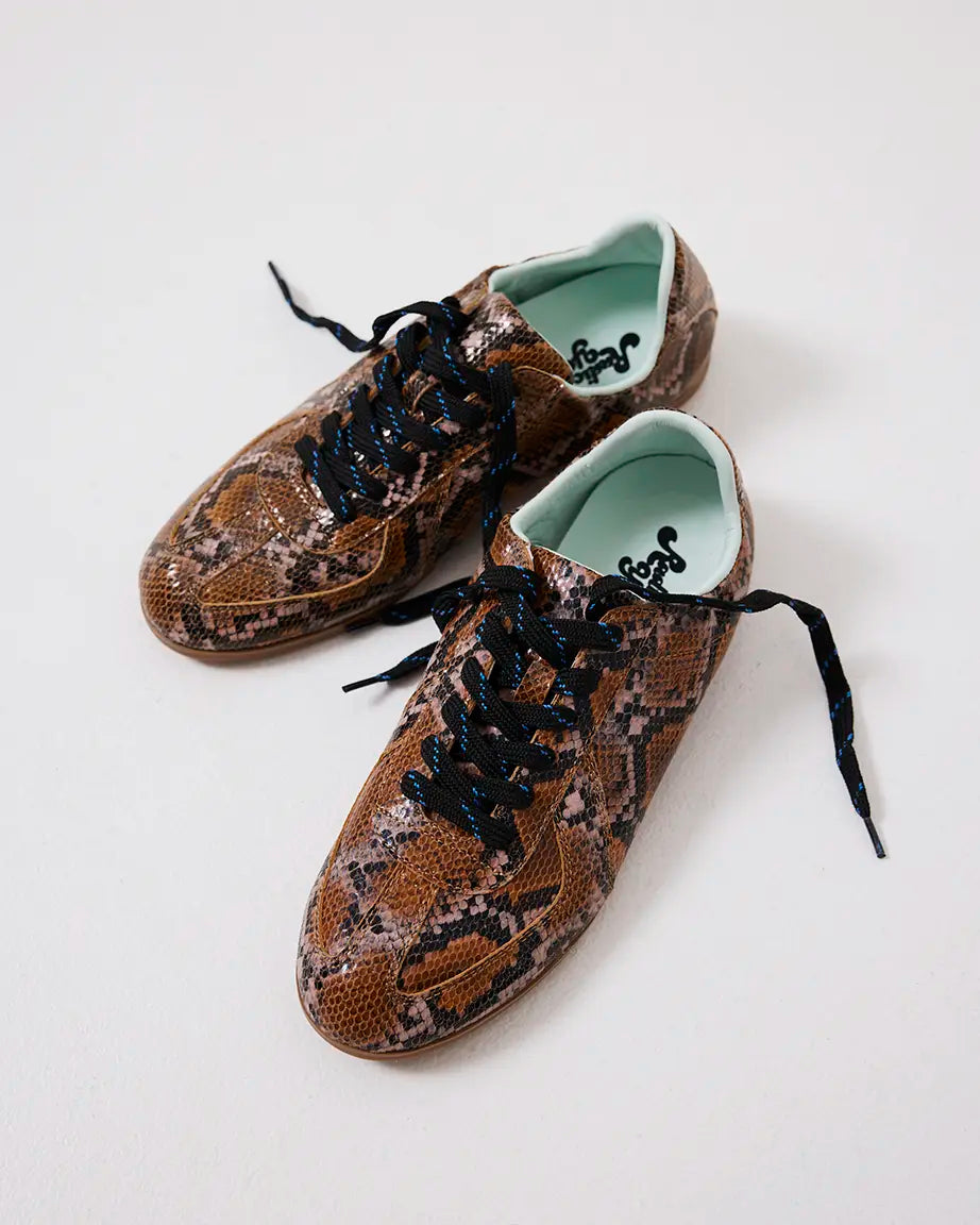 Sun Street Sneaker | Caramel Snake