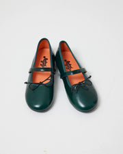 Blessed 2.0 Leather Ballet Flat | Jade Green