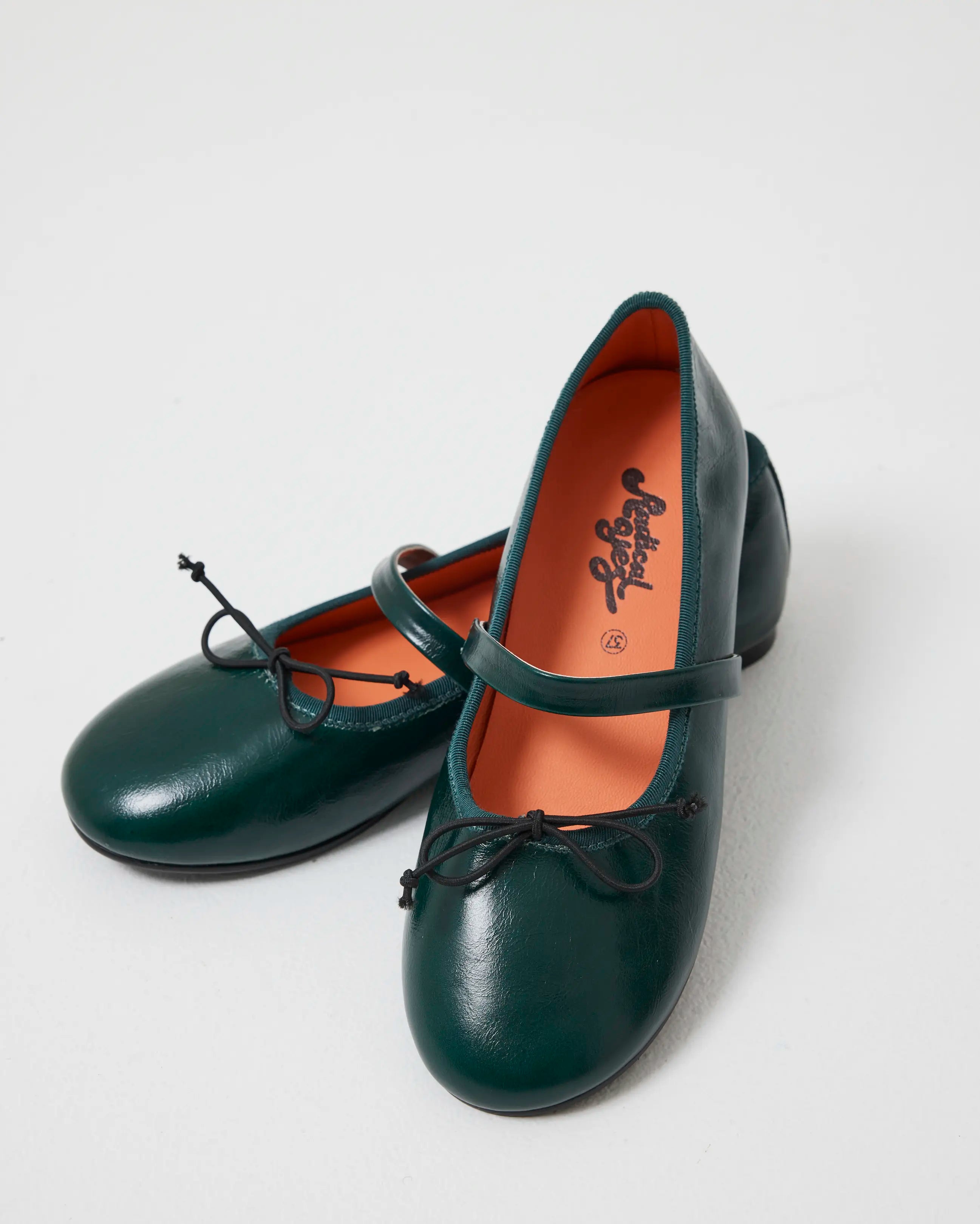 Blessed 2.0 Leather Ballet Flat | Jade Green