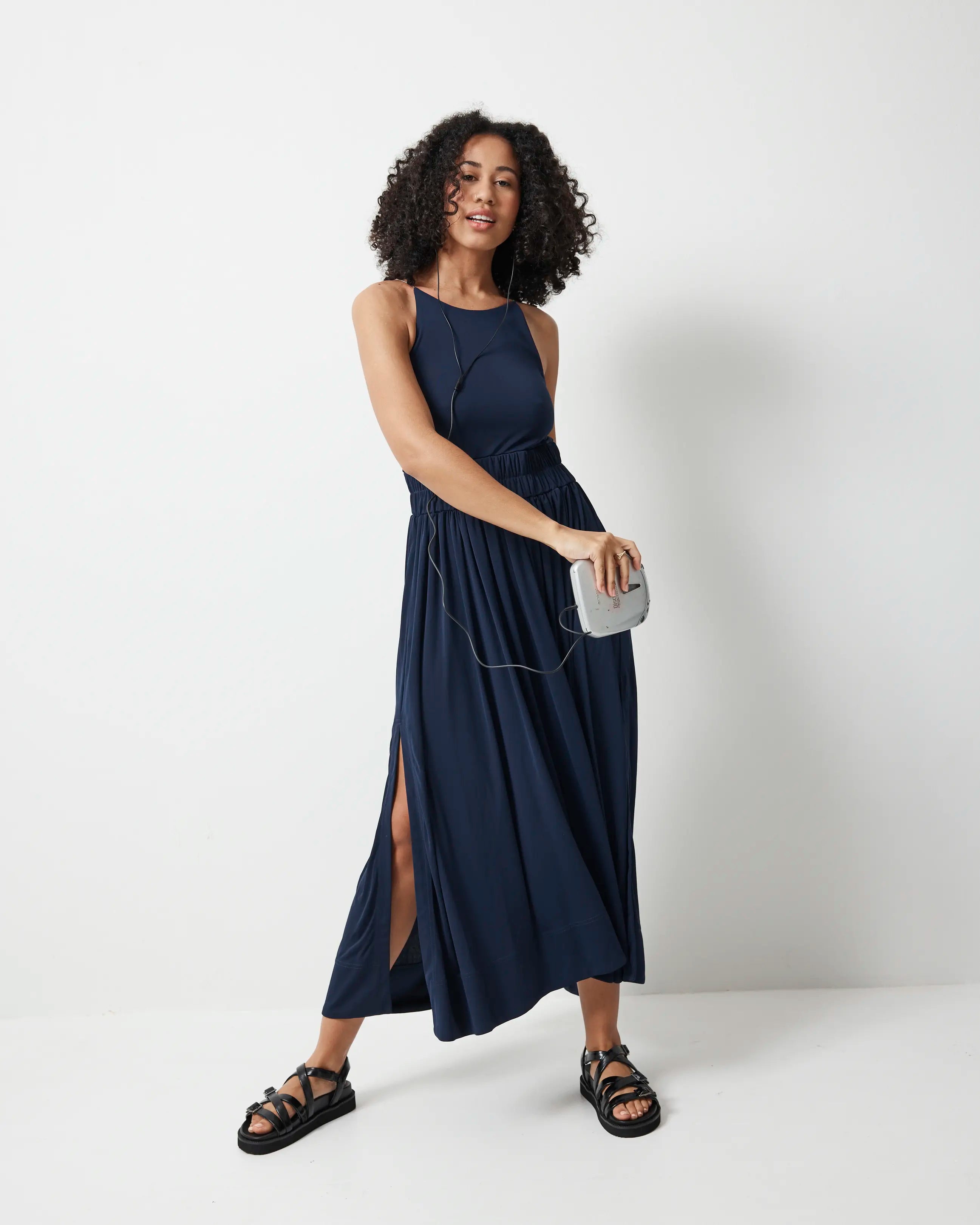 Sophia Strappy Sandal | Black Crush