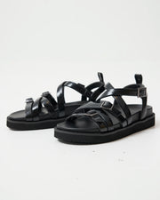 Sophia Strappy Sandal | Black Crush