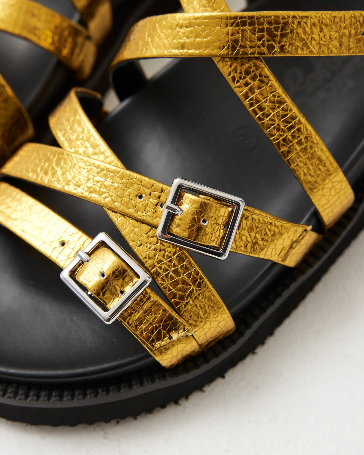 Sophia Strappy Sandal | Fourth Floor Gold
