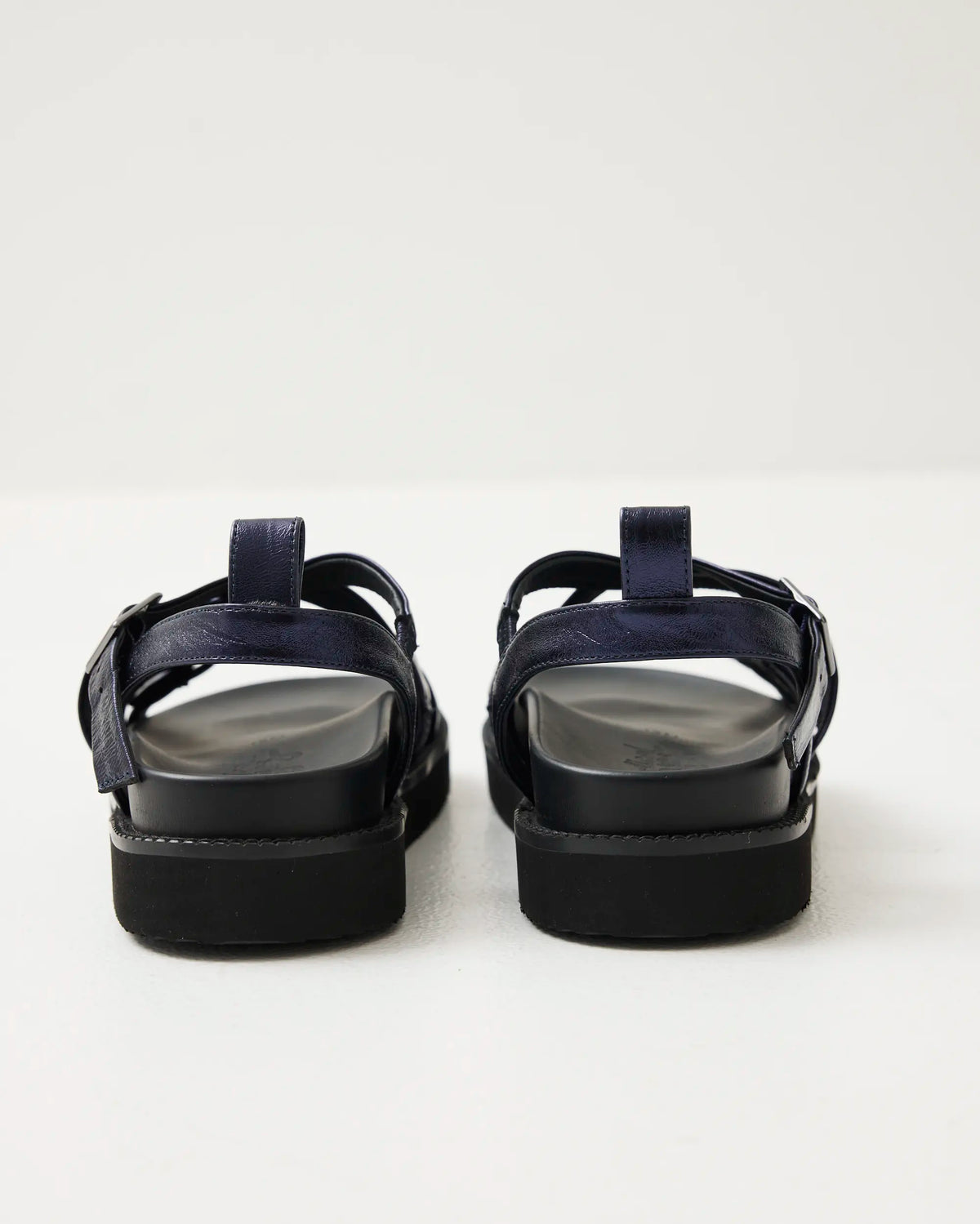 Sophia Strappy Sandal | Navy Metallic