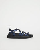 Sophia Strappy Sandal | Navy Metallic