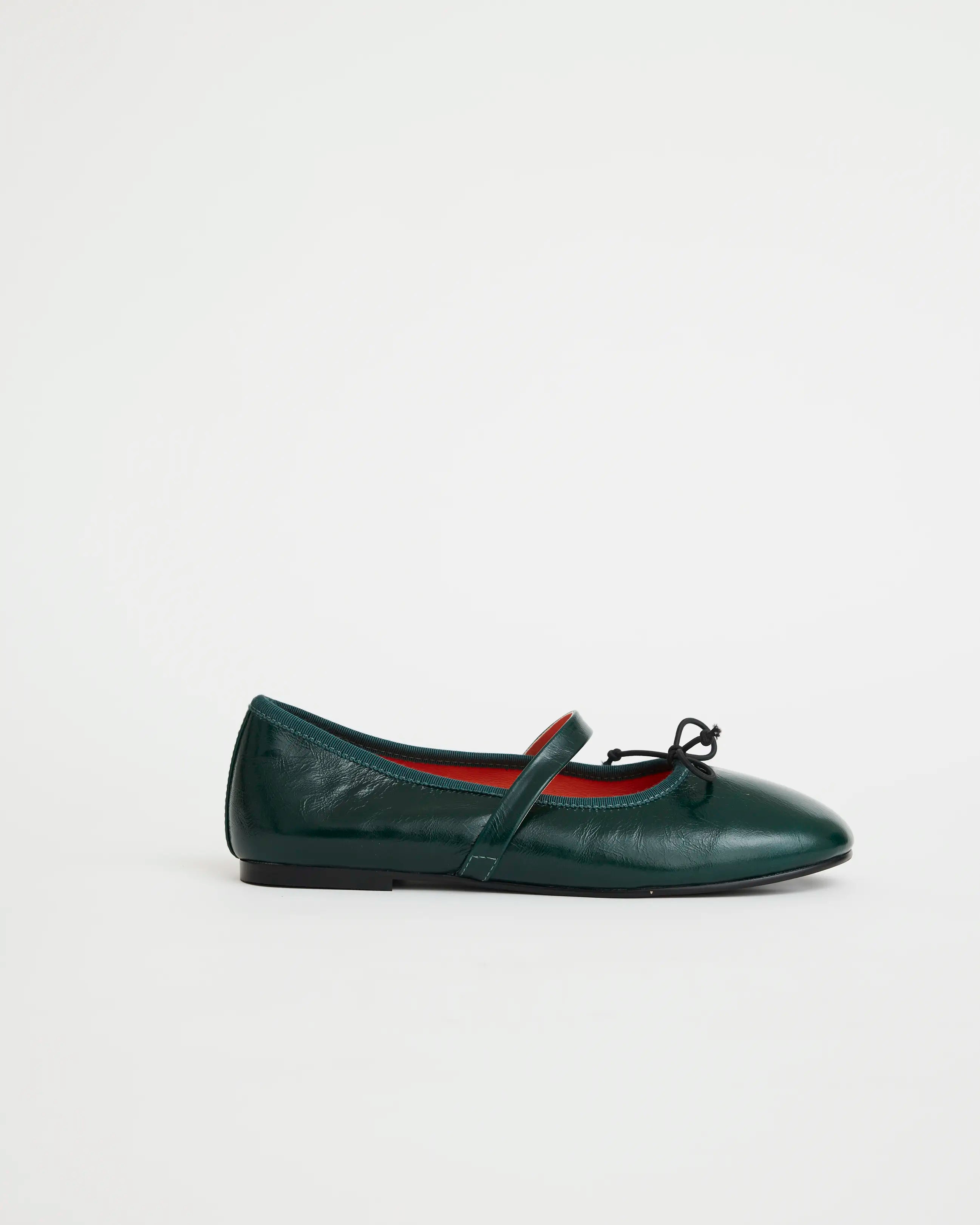 Blessed 2.0 Leather Ballet Flat | Jade Green