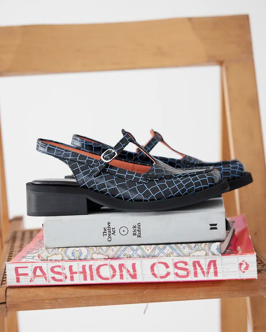 Angel Slingback | Open Air Navy Croc