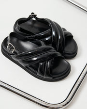 Summer Love Crossover Sandal | Black