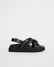 Summer Love Crossover Sandal | Black