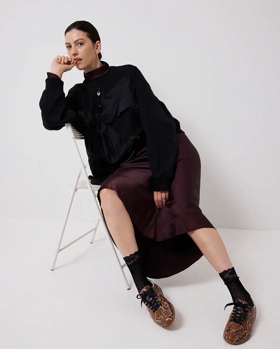 Sun Street Sneaker | Caramel Snake