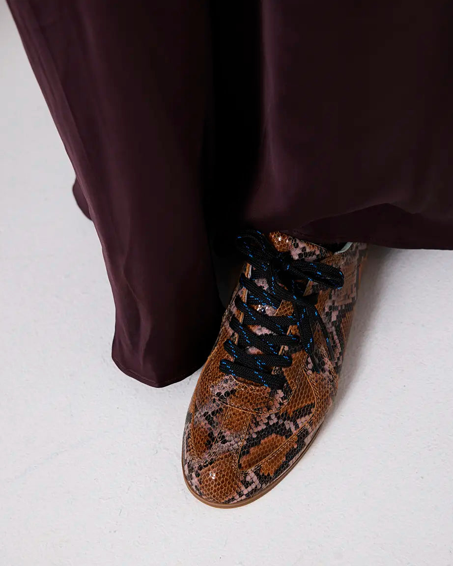 Sun Street Sneaker | Caramel Snake