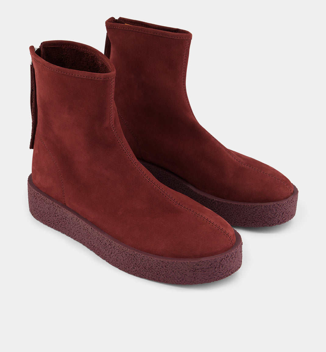 Shadow Boot in Leather | Cherry Suede