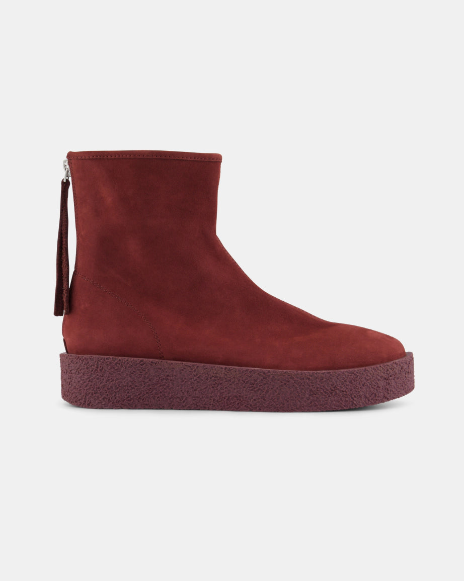Shadow Boot in Leather | Cherry Suede