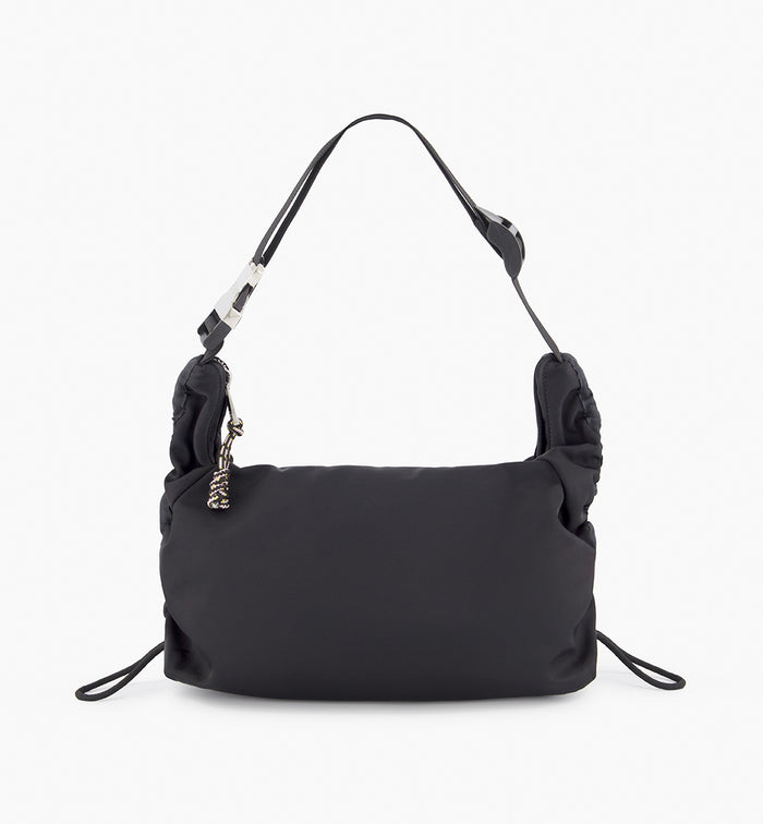 Small Nylon Crescent Bag | Black