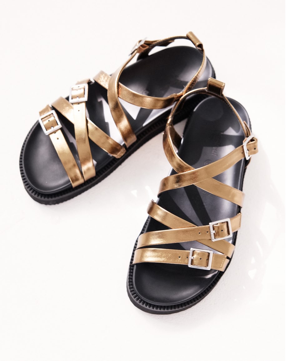 Sophia Strappy Sandal | Bronze Crush