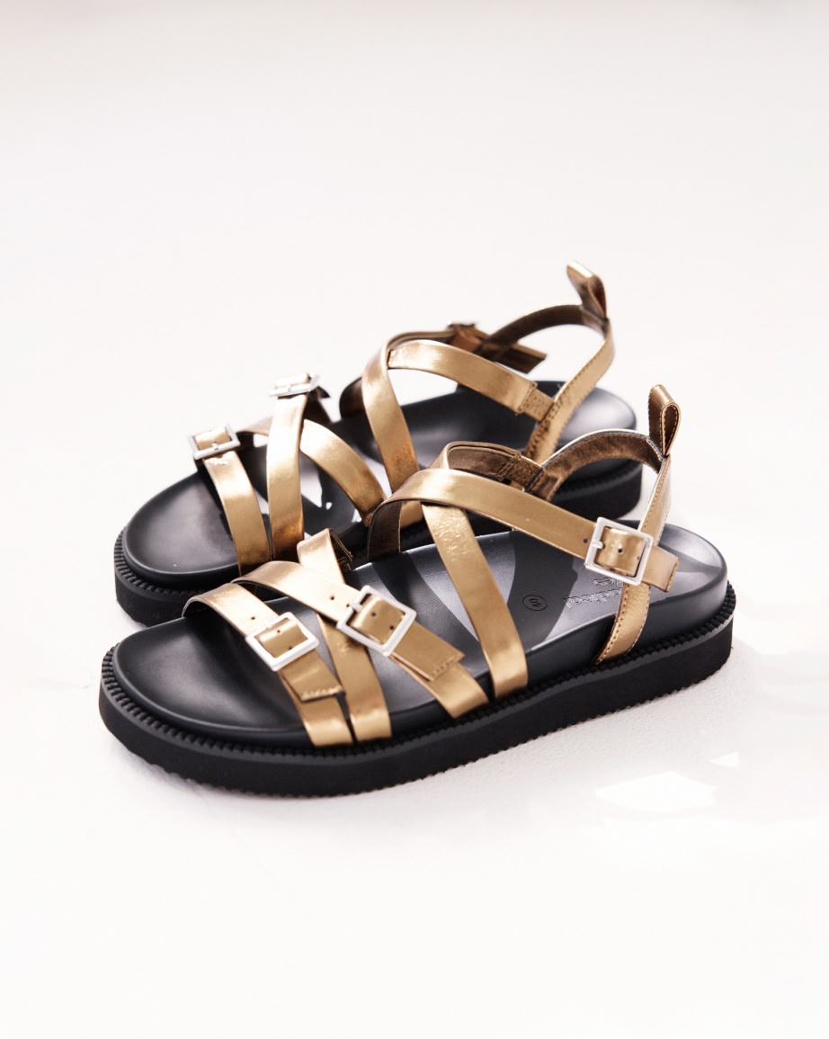 Sophia Strappy Sandal | Bronze Crush