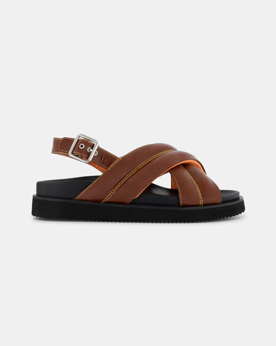 Summer Love Crossover Sandal | Toffee Ripple