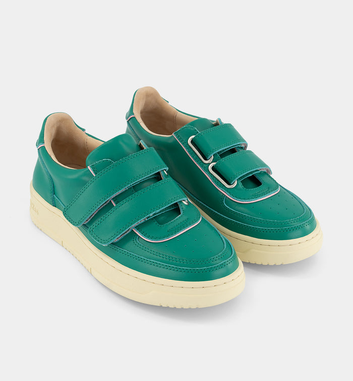 Super Journey Leather Velcro Sneaker | Jade