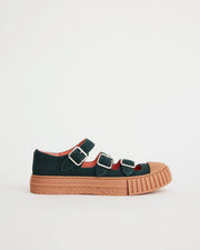 Tao Buckle Shoe | Bottle Green Suede