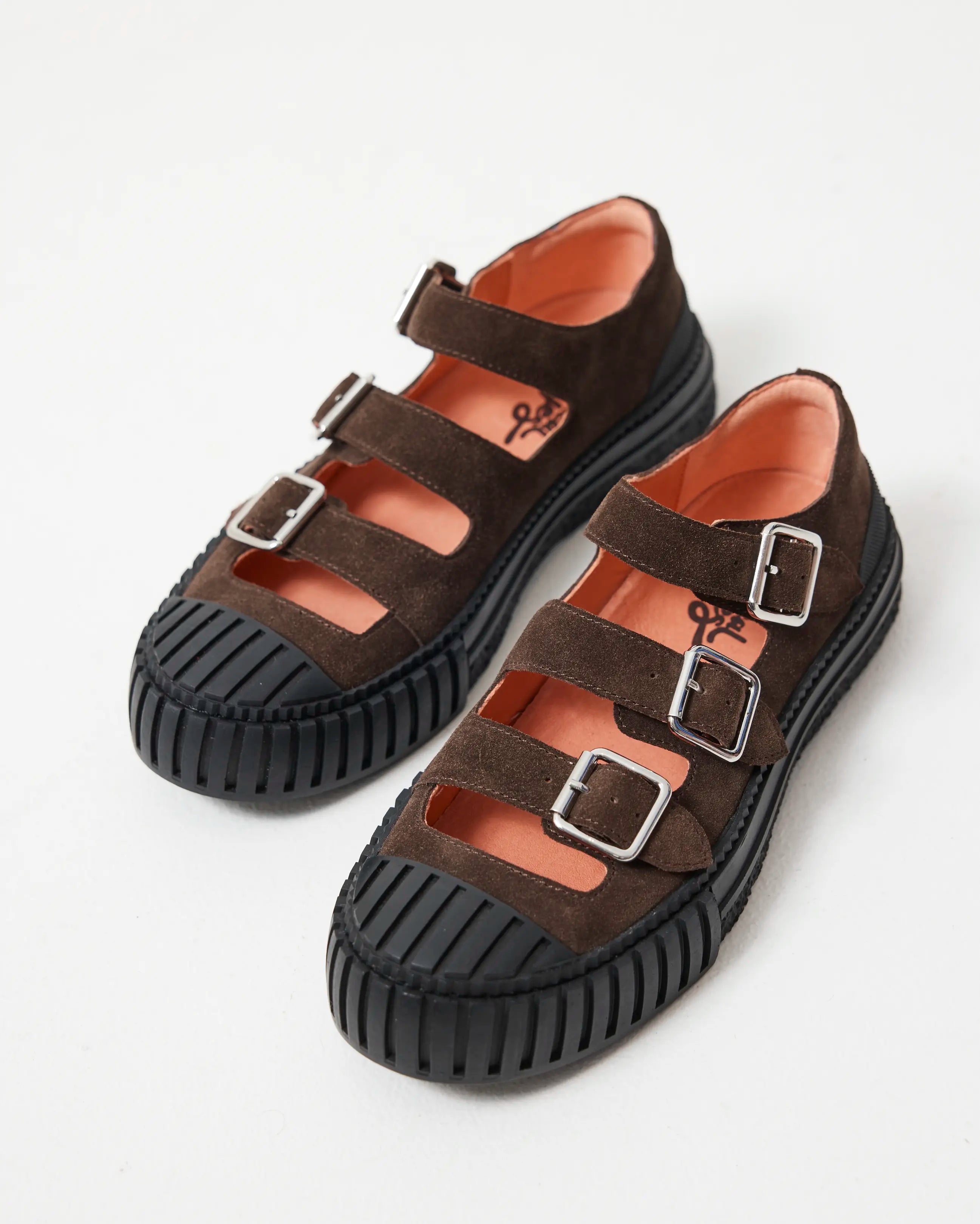 Tao Buckle Shoe | Chocolate Suede