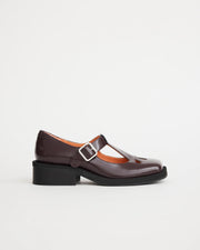 Thelma Square Toe Shoe | Aubergine