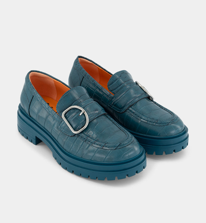 Una Buckle Slip On Loafer | Peacock Croc