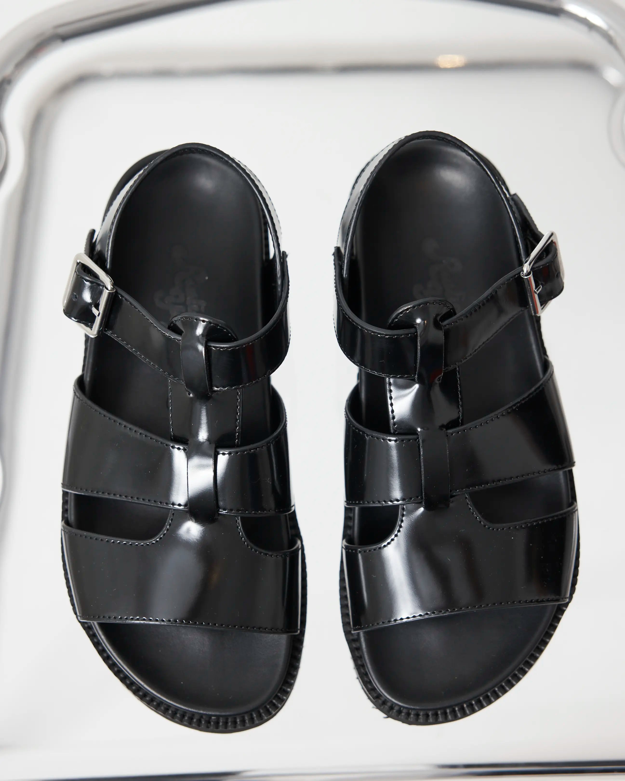 Volta T-Bar Sandal | Black