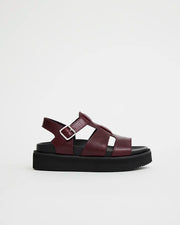 Volta T-Bar Sandal | Burnished Plum