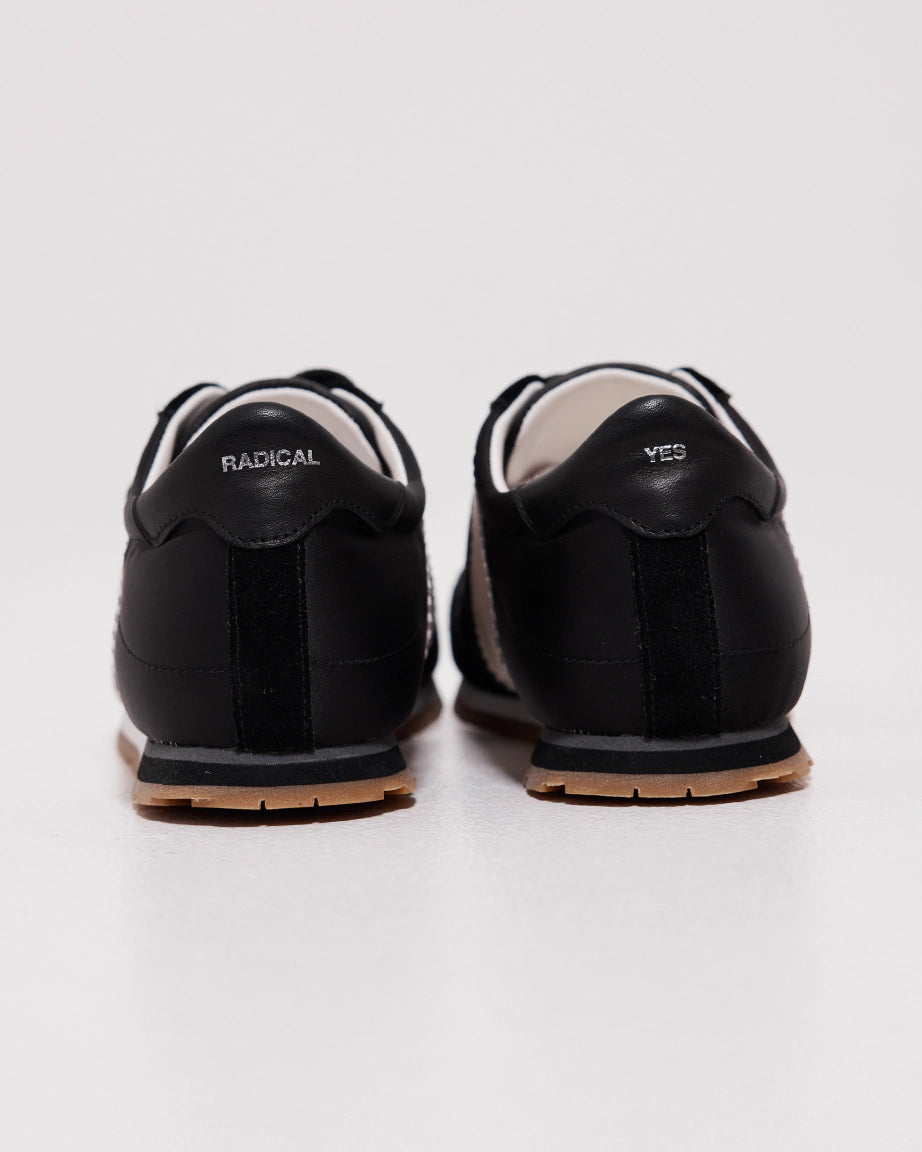 Velcro Core Sneaker | Black & White