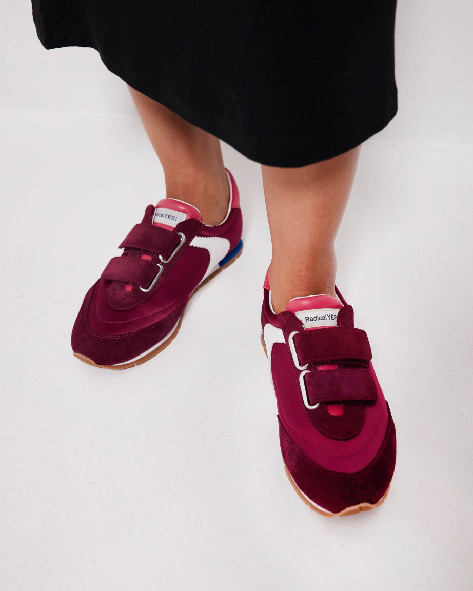Velcro Core Sneaker | Cherry