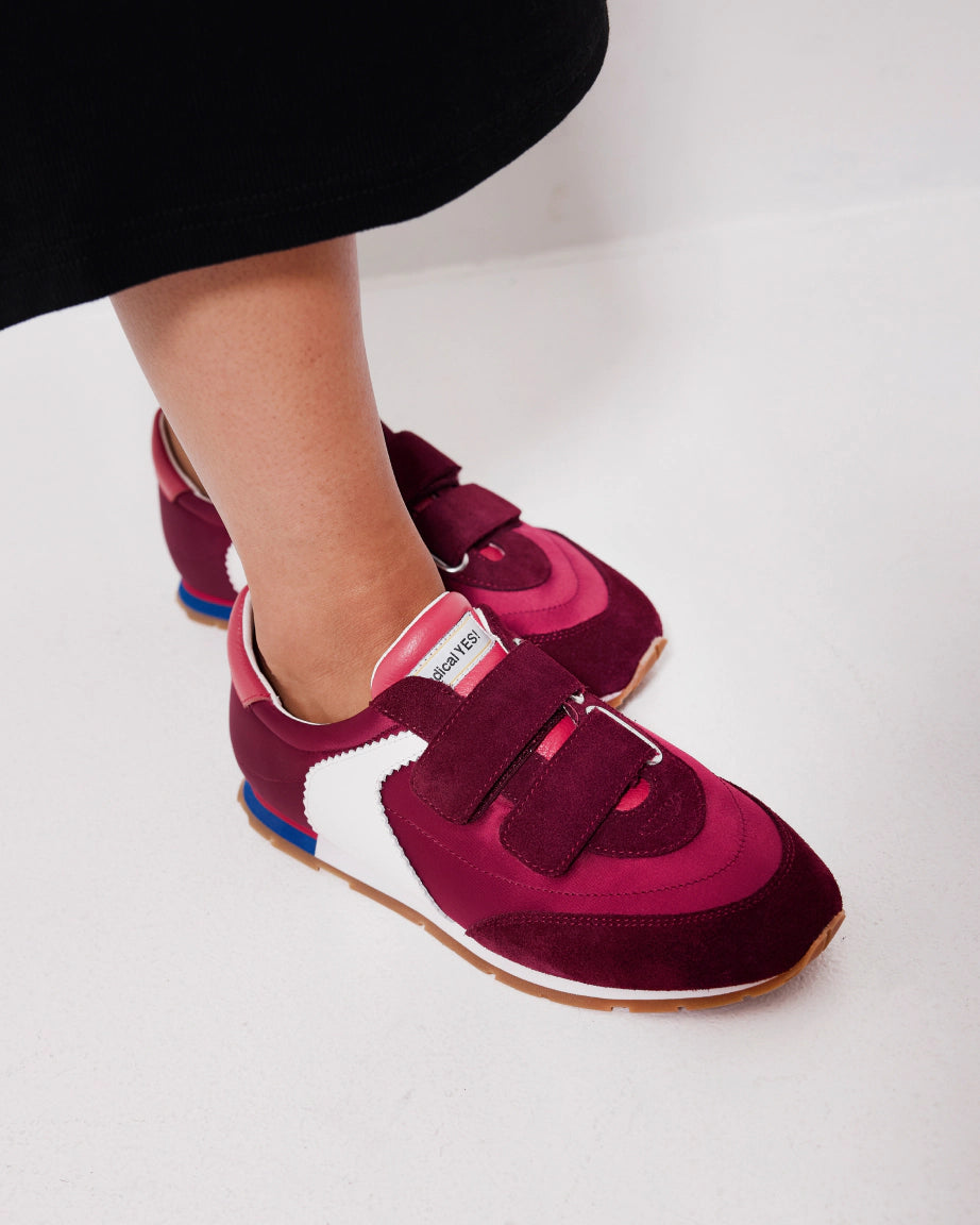 Velcro Core Sneaker | Cherry